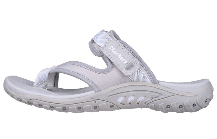 (Women) Skechers Reggae-Vibrancy 'Silver White' 163100-LTGY