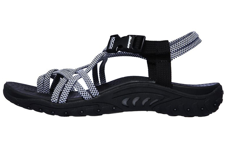 (Women) Skechers Reggae - Irie Mon 'Black White' 163013-BKW