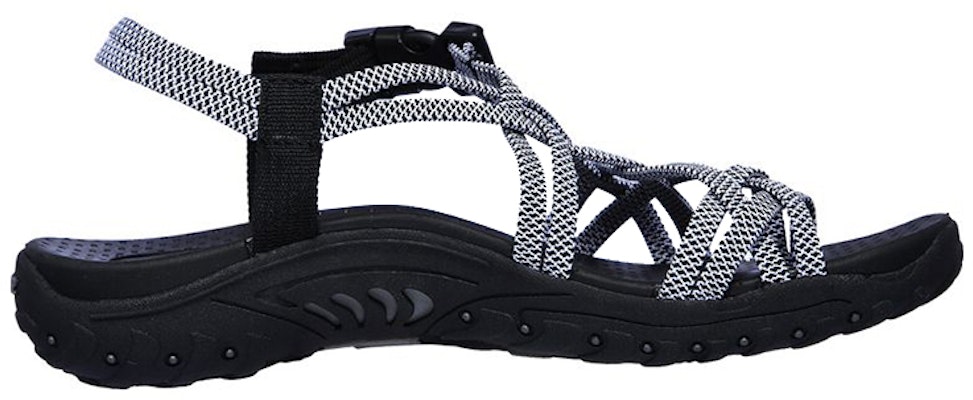 (W) Skechers Reggae - Irie Mon 'Hitam Putih' 163013-BKW Order (W) Skechers Reggae - Irie Mon 'Hitam Putih' 163013-BKW