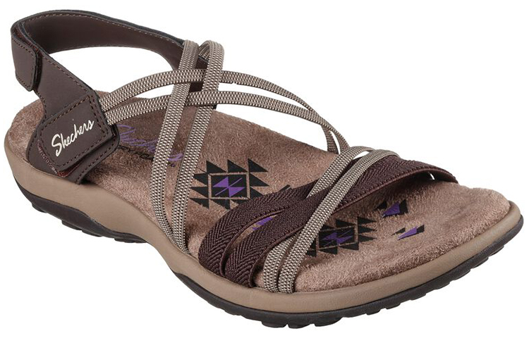 Lookbook (Women) Skechers Reggae 'Comfort Brown' 163112-CHOC