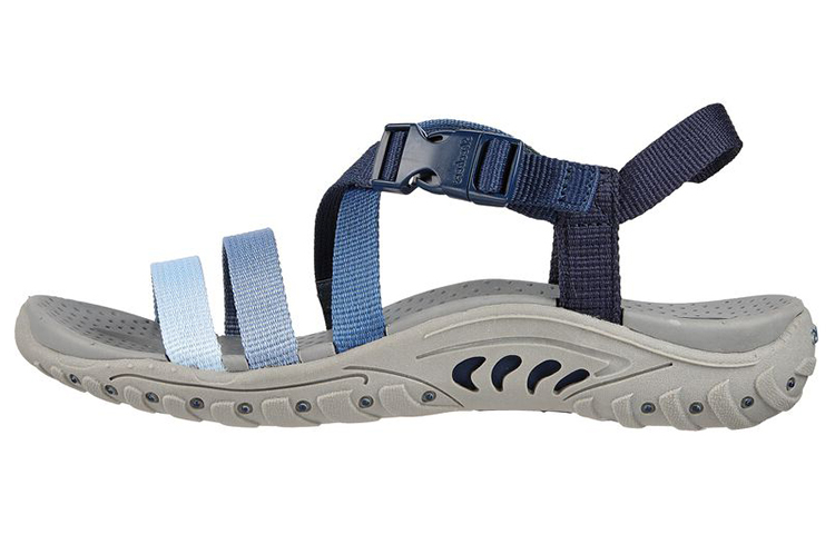 Buy (W) Skechers Reggae Sandal Sporty Nyaman Tahan Lama Biru 163300-NVY