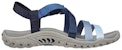 (W) Skechers Reggae 'Sandal Sukan Tahan Lasak Selesa Biru' 163300-NVY