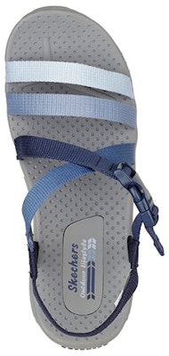 (Women) Skechers Reggae 'Comfort Durable Sport Sandal Blue' 163300-NVY Shop (Women) Skechers Reggae 'Comfort Durable Sport Sandal Blue' 163300-NVY