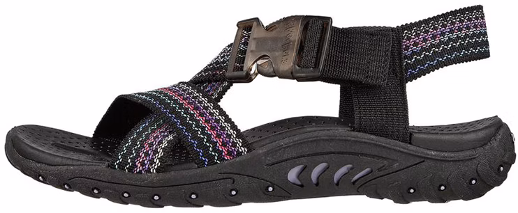 women-skechers-reggae-comfortable-black-sport-sandal-163302-bkmt