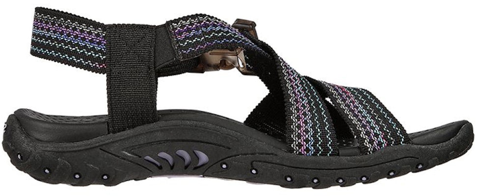 (W) レディース Skechers Reggae「快適なブラックスポーツサンダル」163302-BKMT 163302-BKMT Order (W) レディース Skechers Reggae「快適なブラックスポーツサンダル」163302-BKMT 163302-BKMT