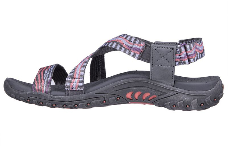 (Women) Skechers Reggae 'Grey Purple Comfort' 163303-GYPR