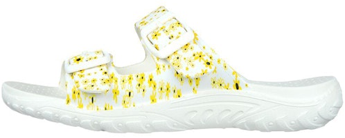 (Women) Skechers Reggae 'White Yellow' 111174-WHT (Women) Skechers Reggae 'White Yellow' 111174-WHT