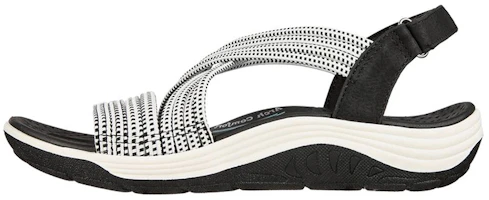 (Women) Skechers Reggae Cup 'Independence White Black' 163122-WBK (Women) Skechers Reggae Cup 'Independence White Black' 163122-WBK