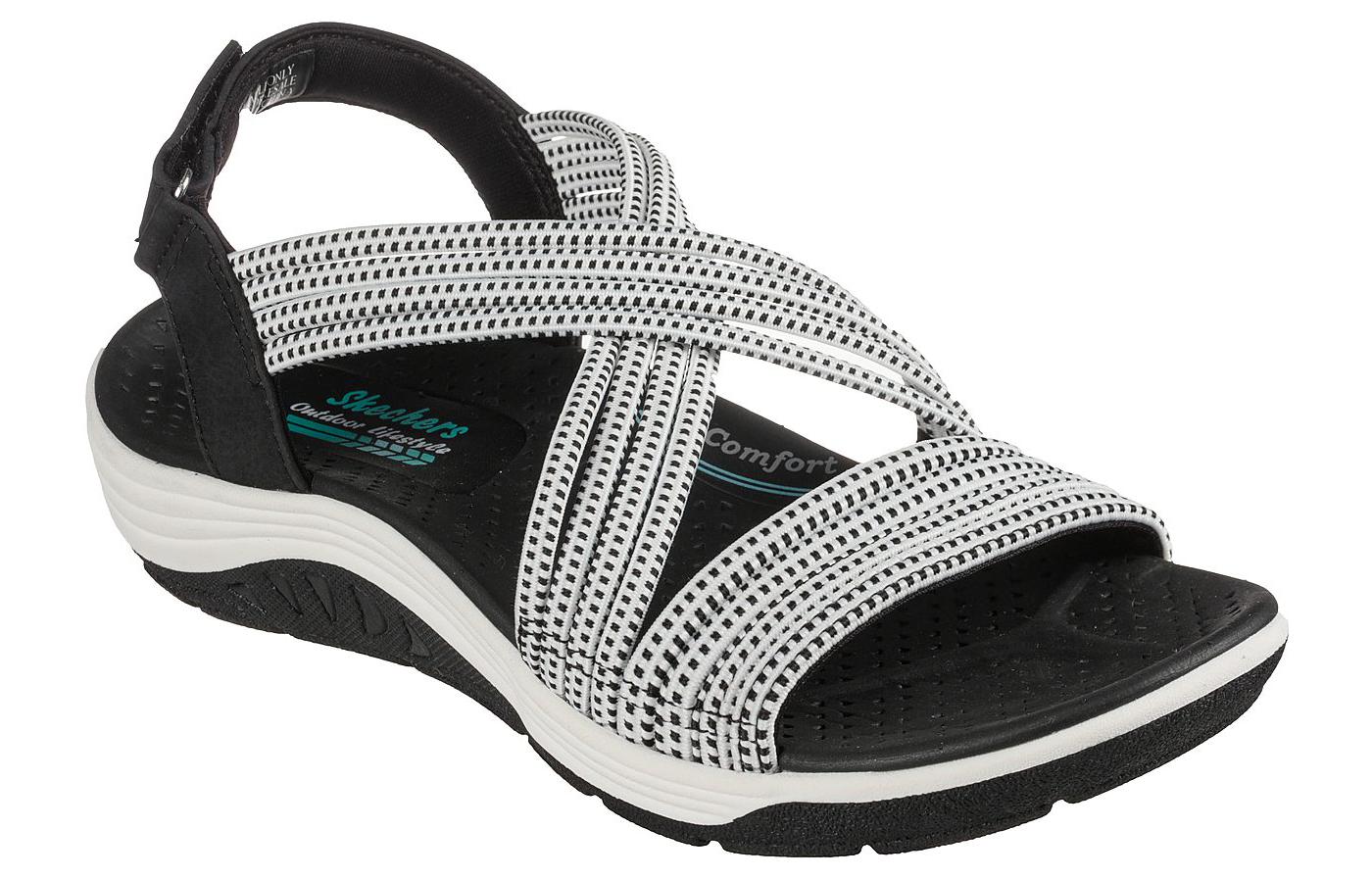 Lookbook (Women) Skechers Reggae Cup 'Independence White Black' 163122-WBK