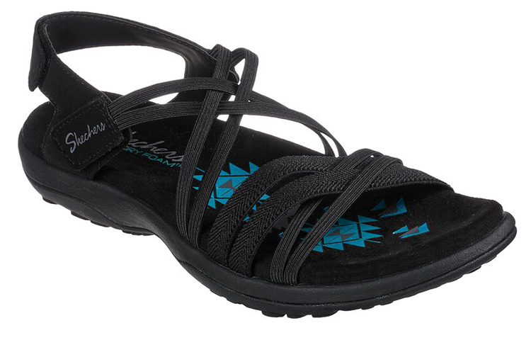 Lookbook (Women) Skechers Reggae Slim-Takes Two 'Black' 163112-BBK
