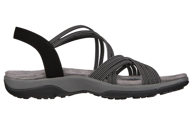 Order (W) Skechers Reggae Slim-Turn It Up Sepatu Wanita 163117-BLK