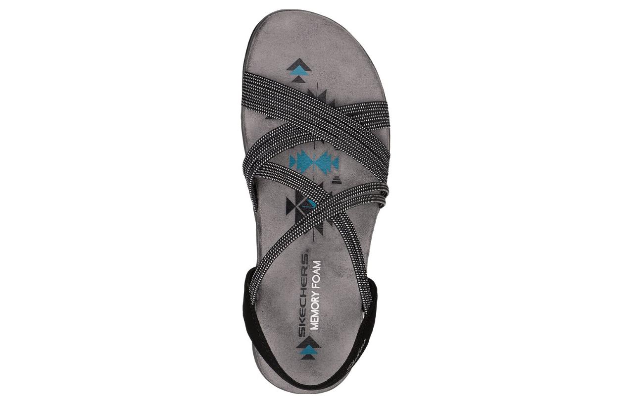 Lookbook (W) Skechers Reggae Slim-Turn It Up Sepatu Wanita 163117-BLK
