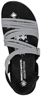 Shop Skechers Reggae Slim 舒適耐磨運動涼鞋 女款 黑白