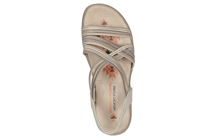 Lookbook (Women) Skechers Reggae Slim 'Beige Sport Sandal' 163023-NTTP