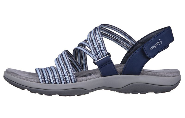 (Women) Skechers Reggae Slim 'Blue Grey' 163118-NVY