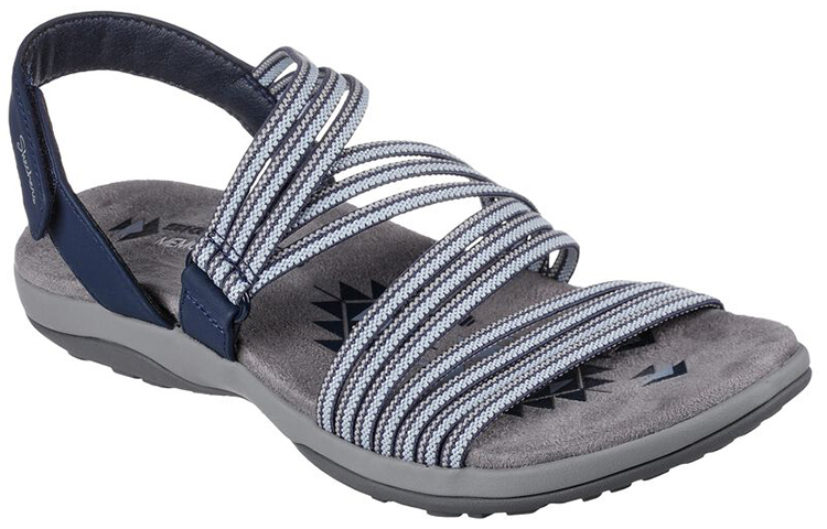 Lookbook (Women) Skechers Reggae Slim 'Blue Grey' 163118-NVY