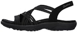 Buy (W) Skechers Reggae Slim Sandalia 'Negro' 163023-BLK