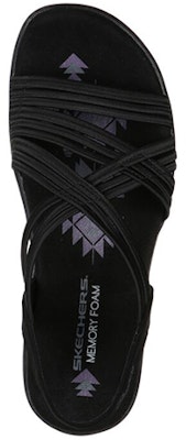 (W) Skechers Reggae Slim Sandalia 'Negro' 163023-BLK Shop (W) Skechers Reggae Slim Sandalia 'Negro' 163023-BLK