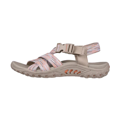 (W) Skechers Reggae Vivid 'White Brown'
