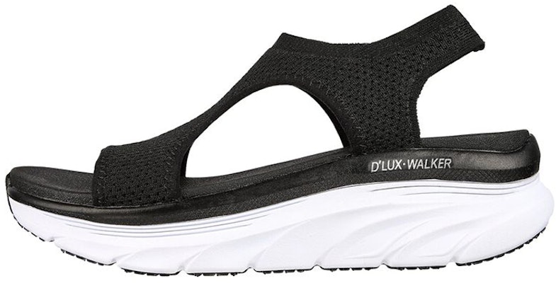 (Women) Skechers Relaxed-Fit-Dlux-Walker 'Black and White' 119235-BLK Buy (Women) Skechers Relaxed-Fit-Dlux-Walker 'Black and White' 119235-BLK