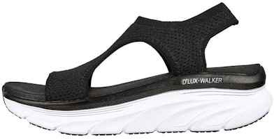 (Women) Skechers Relaxed-Fit-Dlux-Walker 'Black and White' 119235-BLK (Women) Skechers Relaxed-Fit-Dlux-Walker 'Black and White' 119235-BLK
