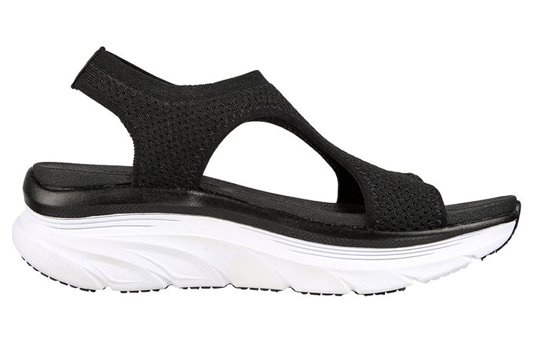 Order (W) Skechers Relaxed Fit Dlux Walker 'Hitam Putih' 119235-BLK