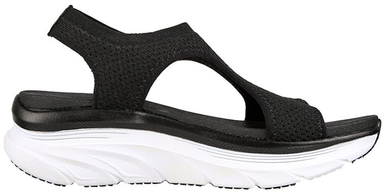 (Women) Skechers Relaxed-Fit-Dlux-Walker 'Black and White' 119235-BLK Order (Women) Skechers Relaxed-Fit-Dlux-Walker 'Black and White' 119235-BLK