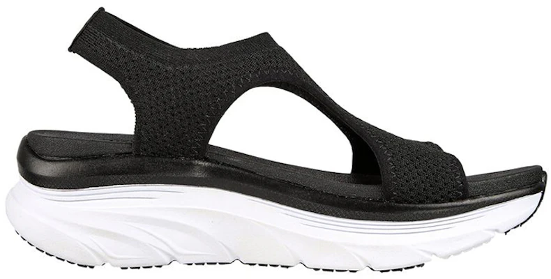(W) Skechers Relaxed-Fit D'lux Walker 'Hitam dan Putih' 119235-BLK Order (W) Skechers Relaxed-Fit D'lux Walker 'Hitam dan Putih' 119235-BLK