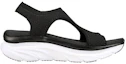 Order (W) Skechers Relaxed-Fit D'lux Walker 'Hitam dan Putih' 119235-BLK