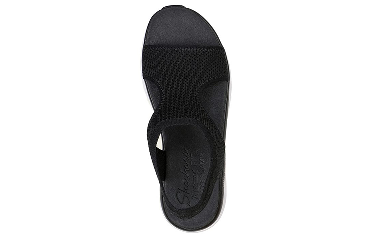 Lookbook (W) Skechers Relaxed-Fit D'lux Walker 'Hitam dan Putih' 119235-BLK