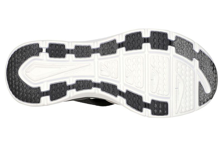 Shop (W) Skechers Relaxed-Fit D'lux Walker 'Hitam dan Putih' 119235-BLK