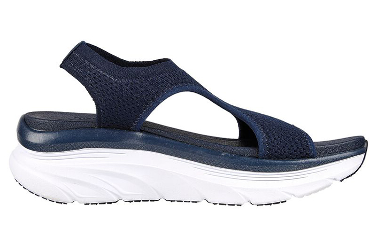 Order (W) Skechers Relaxed Fit Dlux Walker 'Biru Navy' 119235-NVY