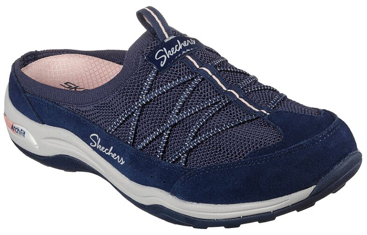 Lookbook (Women) Skechers Relaxed Fit: Arch Fit Commute 'Blue Slip-On' 100386-NVY