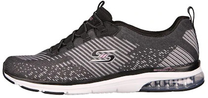 (Women) Skechers Relaxed Fit 'Black Grey' 104295-BKW (Women) Skechers Relaxed Fit 'Black Grey' 104295-BKW