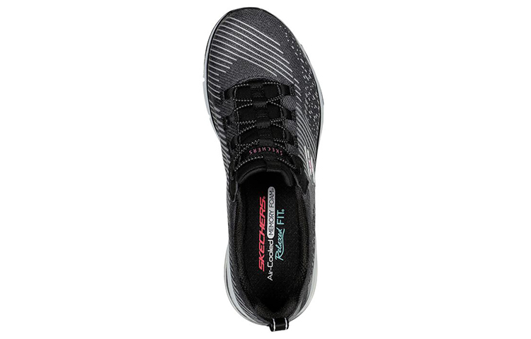 Shop (Women) Skechers Relaxed Fit 'Black Grey' 104295-BKW