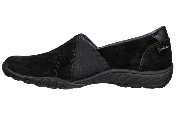 (Women) Skechers Relaxed Fit: Breathe-Easy 'Black Slip-On' 100377-BBK
