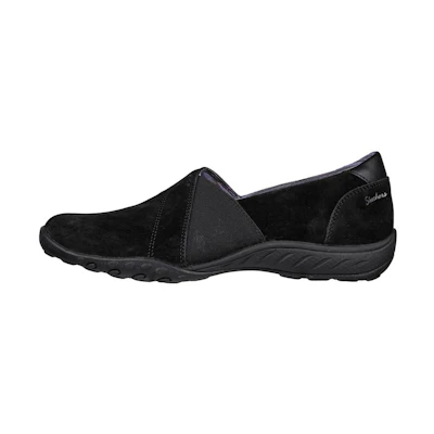 (W) Skechers Relaxed Fit: Breathe-Easy 'Black Slip-On'
