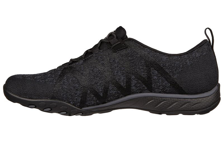 (Women) Skechers Relaxed Fit: Breathe-Easy 'Black Casual Slip-On' 100301-BLK