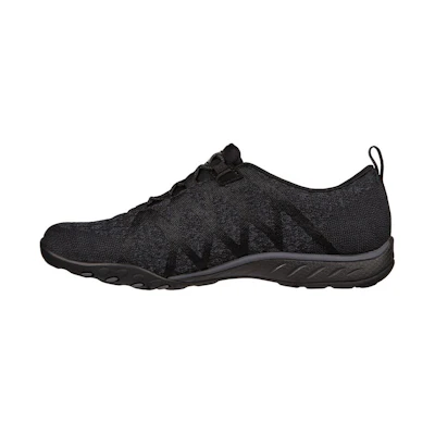 (W) Skechers Relaxed Fit: Breathe-Easy 'Black Casual Slip-On'