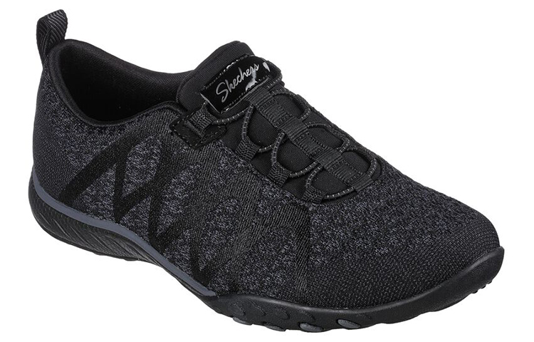 (W) Skechers Relaxed Fit: Breathe-Easy 'Black Casual Slip-On' 圖 3