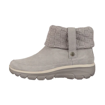(W) Skechers Relaxed Fit 'Casual Fashion Ankle Boot Grey Brown'