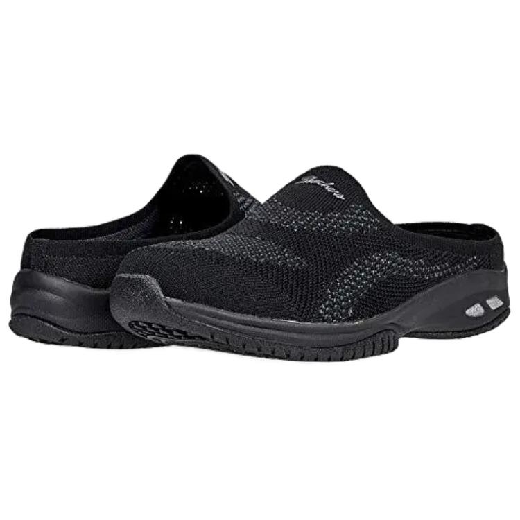 Lookbook (W) Skechers Relaxed Fit: Pendlerzeit ''Schwarzer Slip-On'' 100310-BBK