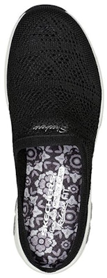 (W) Skechers Relaxed Fit: Masa Komuter 'Selip Masuk Hitam' 100500-BKW Shop (W) Skechers Relaxed Fit: Masa Komuter 'Selip Masuk Hitam' 100500-BKW