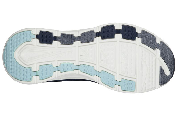 Shop Skechers 休閒寬鬆款：D'lux Walker-Calm Aura 時尚休閒半拖鞋 女款 海軍藍