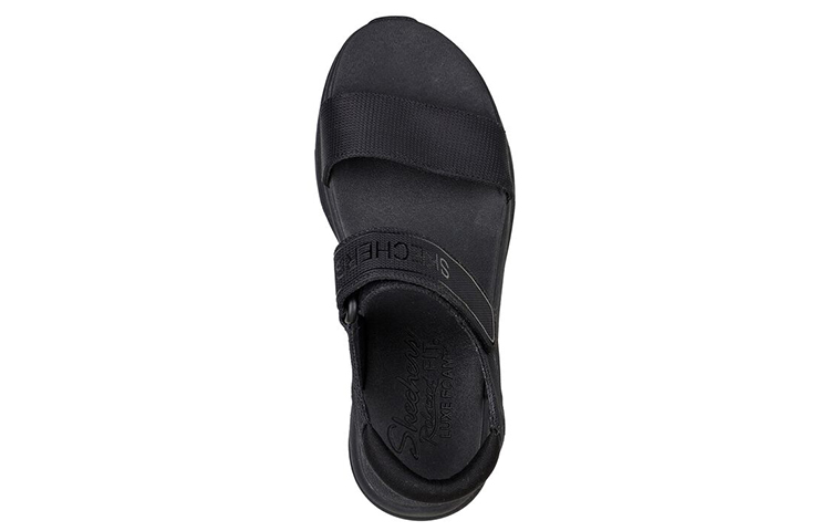 Lookbook (W) Skechers Relaxed Fit: D'Lux Walker-New Block 'Hitam Polos' 119226-BBK