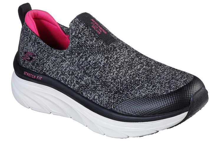 Lookbook (Women) Skechers Relaxed Fit: D'lux Walker-Quick Upgrade 'Black Grey' 149128-BKPK