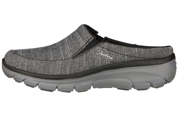 Buy (Women) Skechers Relaxed Fit: Easy Going Slip-On 'Black Grey' 158147-BLK