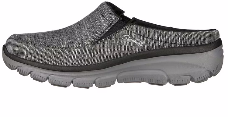 women-skechers-relaxed-fit-easy-going-slip-on-black-grey-158147-blk