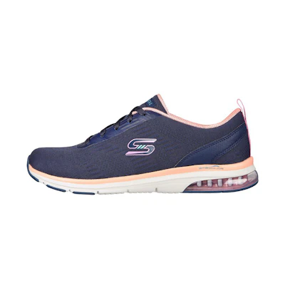 (W) Skechers Relaxed Fit: Skech-Air Low Top Running Shoe 'Breathable Blue'