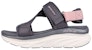 (Women) Skechers Relaxed Fit D'Lites Walker Sandal 'Grey Pink' 119302-GYPR